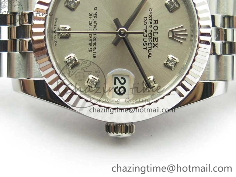 MiroTime 0513 Datejust 31mm 278271 SS BP Maker Best Edition Silver Crystal Dial on Jubilee Bracelet OnTrend 2741